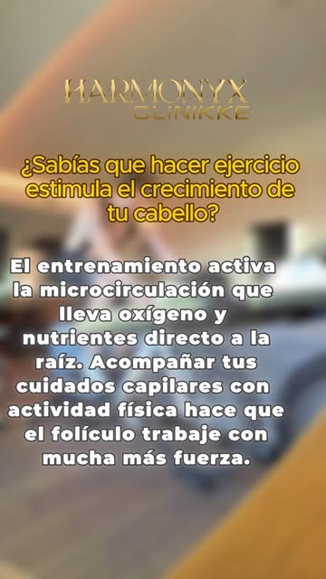 ¿Sabías que hacer ejercicio estimula el crecimiento de tu cabello? El entrenamiento activa la microc