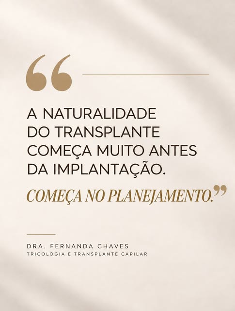 A naturalidade de um transplante não depende apenas da quantidade de fios.

Ela nasce da qualidade d