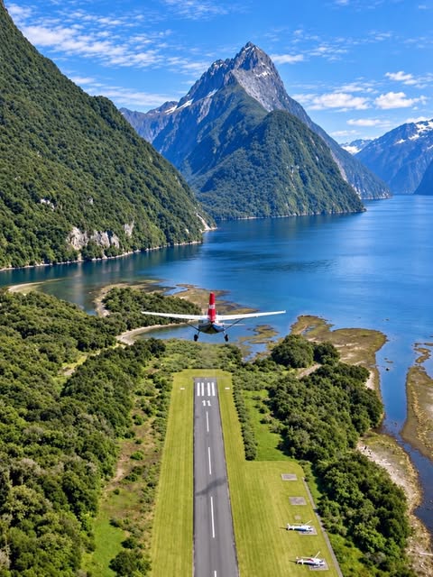 Flying from Milford Sound to Queenstown ✈️ 🇳🇿 ❤️