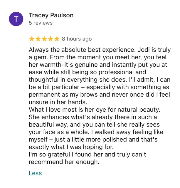 I have so much gratitude for every person who takes the time to share their experience, but even mor