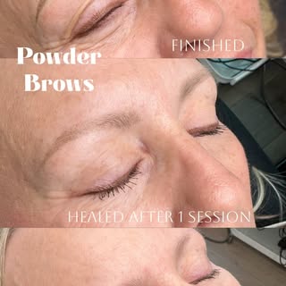 My very favorite type of brow technique, soft powder brows. We always start a little on the warm sid