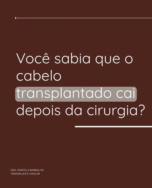Fez um transplante capilar e percebeu que alguns fios começaram a cair? Calma, isso pode fazer parte