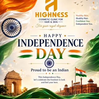 🇮🇳✨ Celebrating the spirit of freedom, confidence & beauty!
This Independence Day, Highness Cosmet