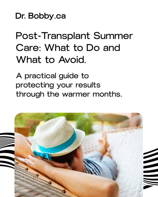 Had a hair transplant recently? Summer requires a little extra attention to protect your results.

T
