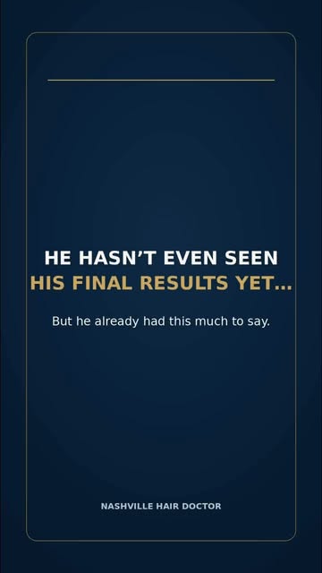 He hasn’t even reached the growth stage—and he already had this much to say. 💙

Hair restoration is