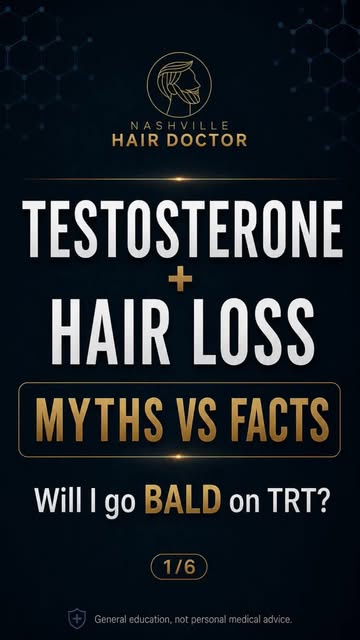 Will TRT make you go bald? 👀

Testosterone gets blamed for hair loss all the time, but male pattern