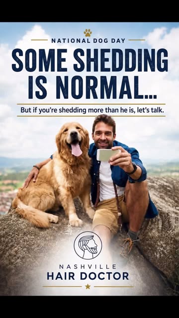 Some shedding is normal… just ask your dog.

But if you’re shedding more than he is, it might be tim