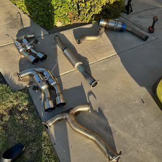 Switched my beast to a single exit exhaust. IMO it sounds pretty f’n badass! Bye Invidia, hello Tome