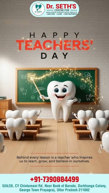 Every lesson taught with dedication becomes a part of someone’s journey. Happy Teachers’ Day!

#Happ
