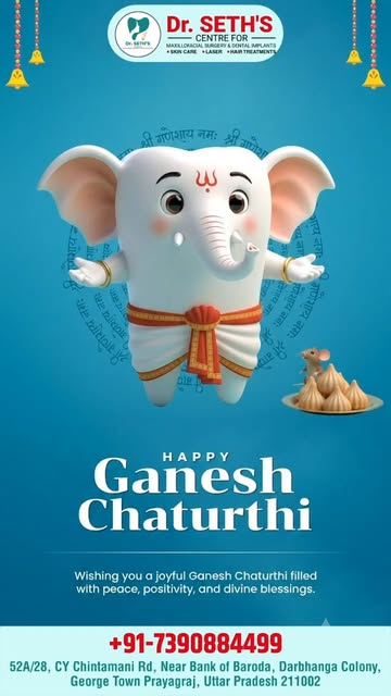 Let the spirit of Ganesh Chaturthi bring new hope, fresh beginnings, and happiness to all.

#HappyGa