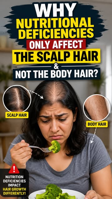Why Nutritional Deficiencies Affect Scalp Hair & Not Body Hair? | Dr. Shahid Shamsher #reelsinstagra