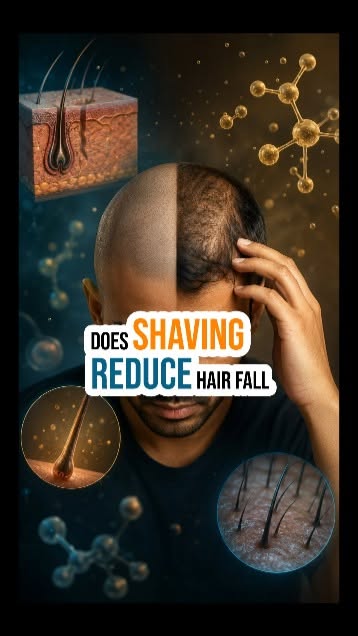 Does Shaving Reduce Hair Fall? | Can Shaving Make Hair Grow Thicker? | Dr. Shahid Shamsher #reelsins