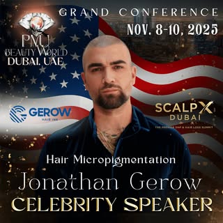 Jonathan Gerow — Celebrity Speaker at PMU Beauty World 2025 🇺🇸✨
Global SMP Icon | Founder of Gerow