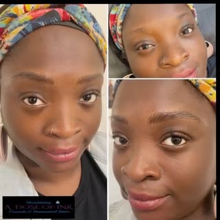 🔍N A N O • B R O W S🔎 for this gorgeous client. She had previous Microblading (done elsewhere) and