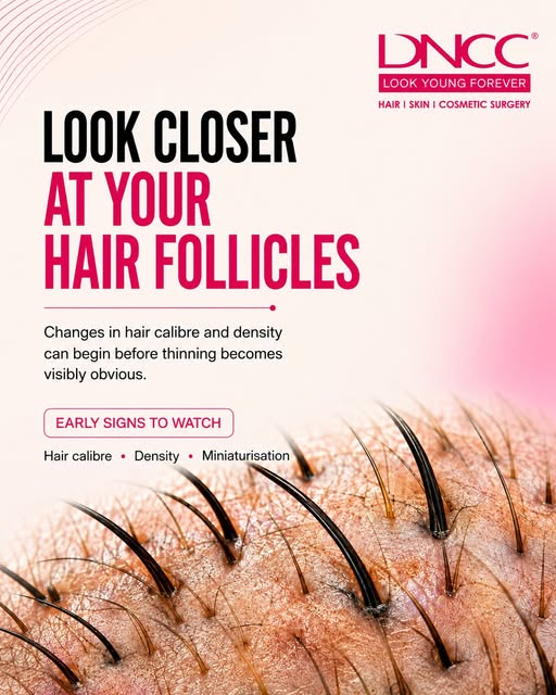 Hair loss hamesha surface par clearly visible nahi hota.
Kabhi-kabhi changes hair follicle level par