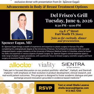 This week, Dr. Eagan had the honor of being invited by a group of Dallas Fort Worth plastic surgeons