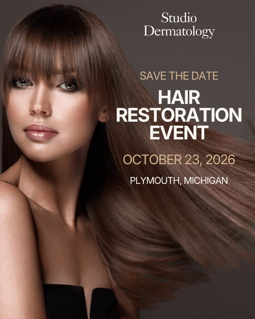 Save the date! Studio Dermatology’s Hair Restoration Event is coming on October 23, 2026.

Experienc