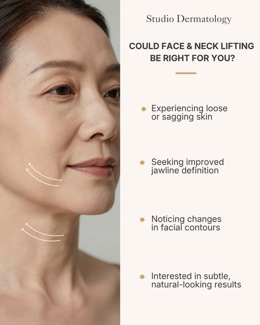 Face and neck lifting treatments can help improve loose or sagging skin, restore facial definition, 
