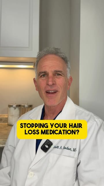 What happens if you stop your hair loss medications? #hairloss  #hairlosstreatment