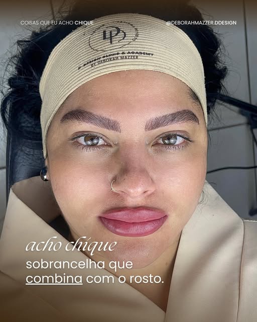 Acho chique sobrancelha que não parece uma cópia.

Acho chique quando o formato respeita o rosto, qu