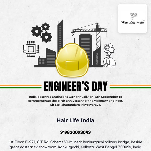 Celebrating Engineers Day 2026 with innovative hair solutions at Hair Life India. Trust our hair ext
