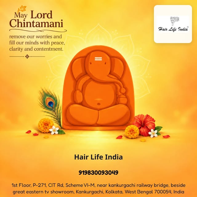Discover expert hair patch service near me at Hair Life India, inspired by Lord Chintamani of Ganpat