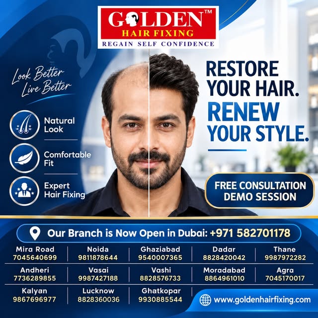 top Hiding. Start Shining! ✨
Hair loss shouldn't hold you back from living your best life. At Golden
