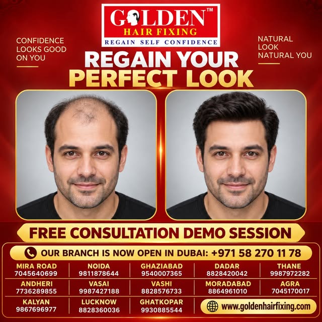 top Hiding. Start Shining! ✨
Hair loss shouldn't hold you back from living your best life. At Golden