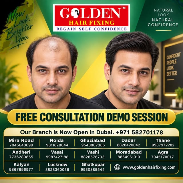 top Hiding. Start Shining! ✨
Hair loss shouldn't hold you back from living your best life. At Golden