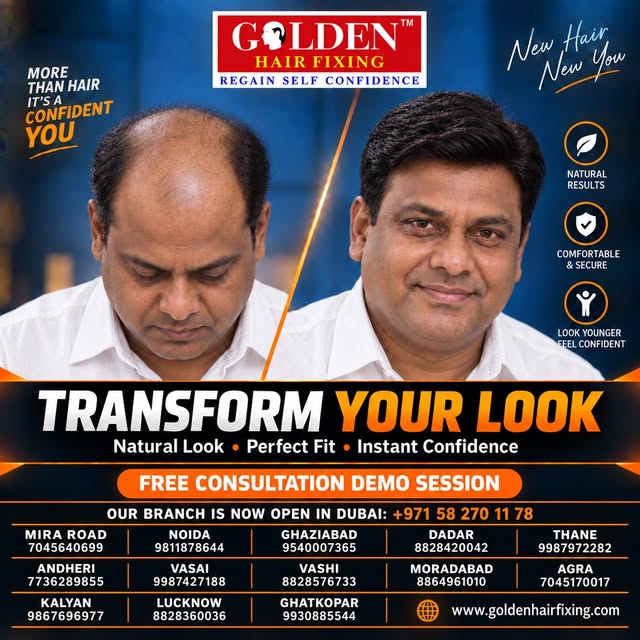 top Hiding. Start Shining! ✨
Hair loss shouldn't hold you back from living your best life. At Golden