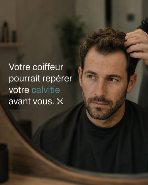 Votre coiffeur voit votre tête sous un angle que vous observez rarement : de dessus, de près et sous
