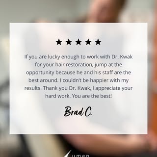 "If you’re lucky enough to work with Dr. Kwak — do it.” 💬
Brad’s journey is a reminder that expert 