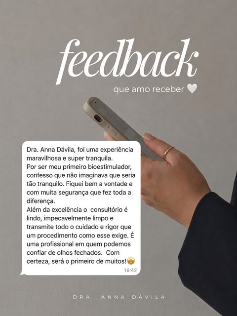 Feedbacks que aquecem o coração! 🤍
Amo receber cada mensagem e, principalmente, poder fazer parte d