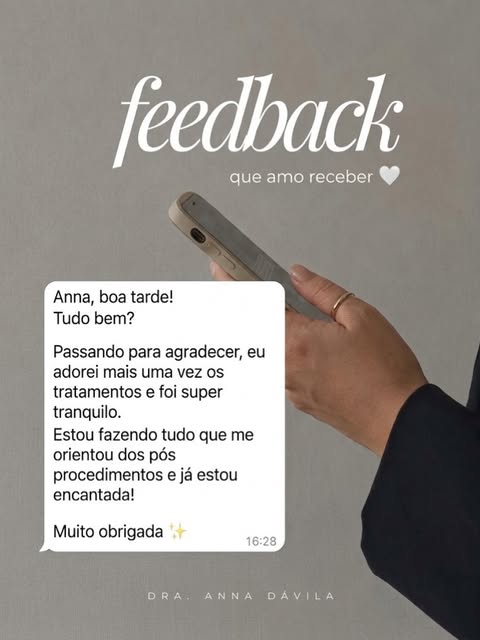 Bora começar a semana  com mais um feedback por aqui?!