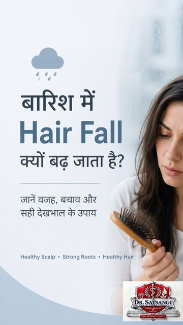 बारिश में Hair Fall बढ़ा है? सिर्फ़ मौसम को दोष मत दीजिए!
Dr. Satsangi’s TRIAD™ approach में हम पहले