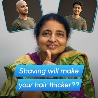 "If I shave my head completely, will my hair grow back thicker?"

It's one of the oldest hair myths 