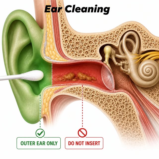 Do your ears really need to be cleaned every 6 or 12 months? 👂

For most people, the answer is no. 