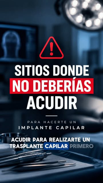 🚨 No todos los lugares son adecuados para realizarte un implante capilar.

Antes de tomar una decis