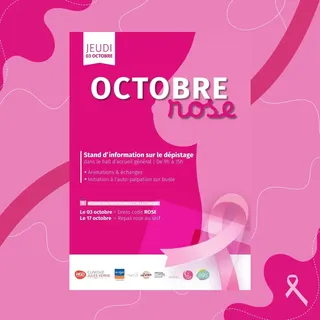 🗓Jeudi 03 octobre, Florence sera à la Clinique Jules Verne à Nantes. 
🎀 Dans le cadre d'Octobre Ro