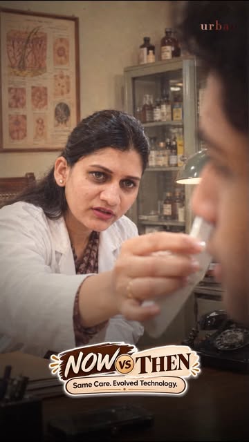 **Urban Skin & Hair Clinic — Then vs Now 😂**

**Then:**
“Bas ek-do patients aayenge…” 😌

**Now:**
