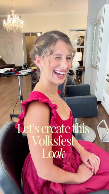 Wir sind ready fürs Volksfest 🎉 (Auch Frisuren technisch) Ihr auch? 🥨✨🍺 
#nürnberg #volksfest #fr