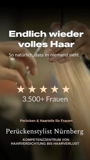 Warum sieht man es nicht?
Weil bei uns drei daran arbeiten.

Die Perückenmacherin baut und passt an.