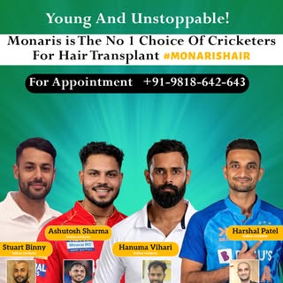 Game on. Hair strong. Confidence stronger. 💯

India’s Younger cricketers trust Monaris for their Ha