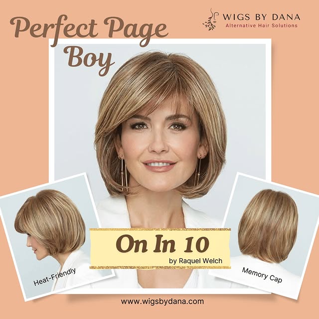Say hello to On in 10 a page boy wig by Raquel Welch. Designed for style and comfort with a memory c