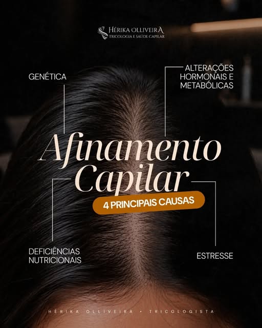 O afinamento capilar não é apenas uma questão estética de "fio fraco": é o seu corpo avisando que a 