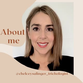 About me 👩‍💼
I’m Chelcey Salinger
I am a Trichologist- I diagnose and treat hair loss and scalp pr