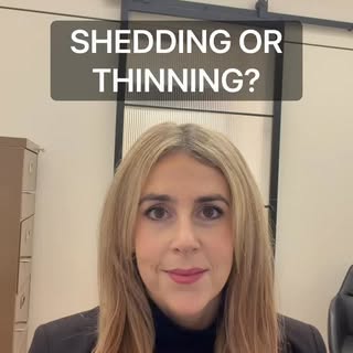Hair shedding and hair thinning are not the same thing — but they’re very commonly confused.

One us