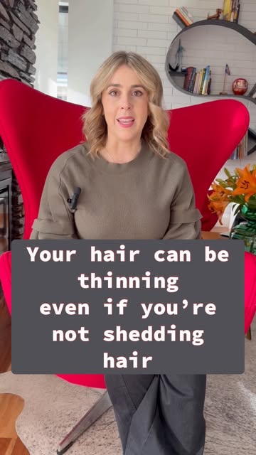 Not shedding more hair? You could still be thinning. 👀

One of the biggest misconceptions about hai