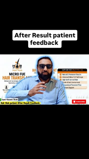 Amazing Hair Transplant Result & Client Review | Hair Hub Clinic 🌟

​Naye baal, naya confidence! 💇