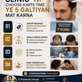 Hair Transplant Se Pehle Ye 5 Galtiyan Mat Karo!

Hair transplant sirf ek procedure nahi, balki long